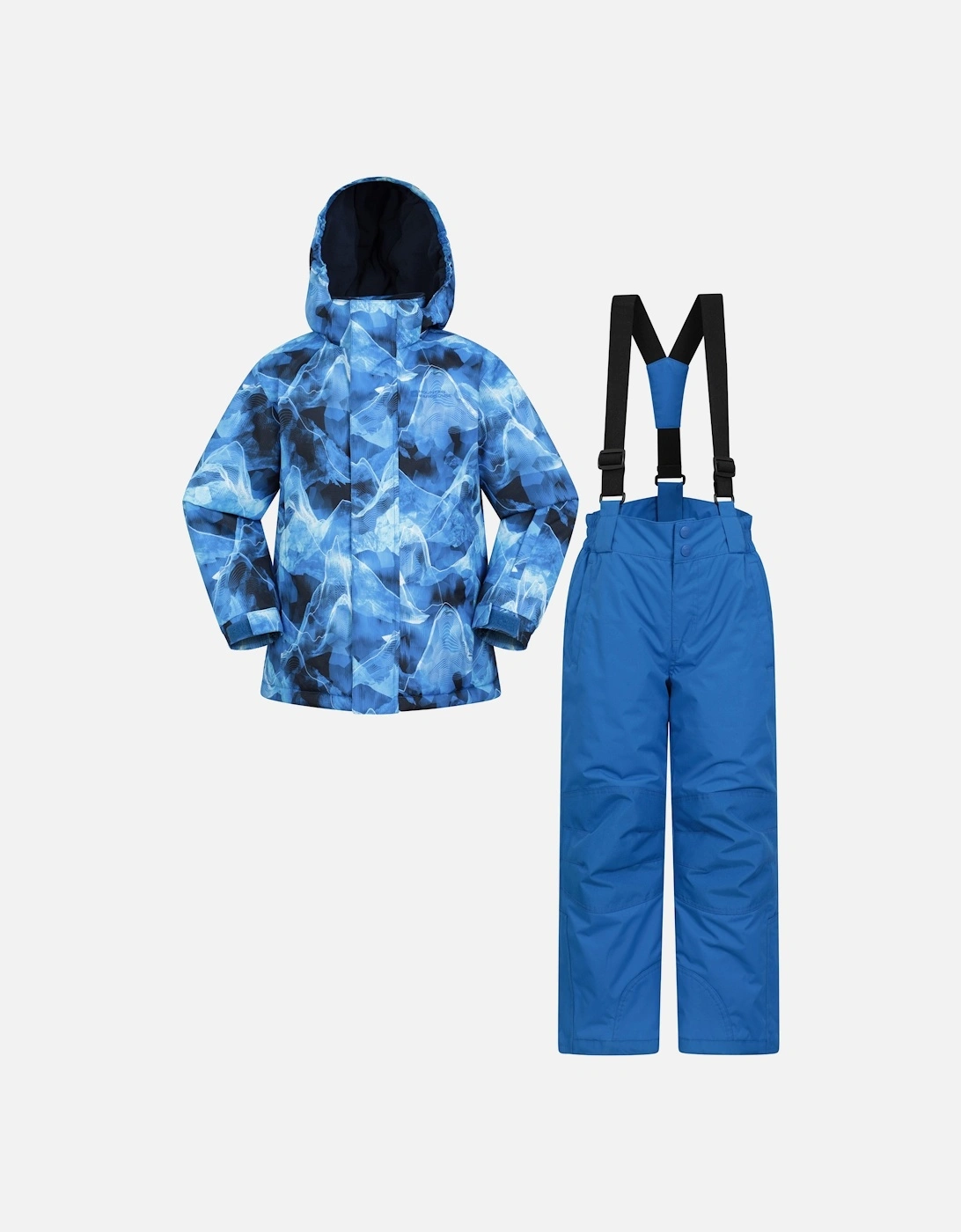 Childrens/Kids Wave Pattern Ski Jacket & Trousers, 4 of 3