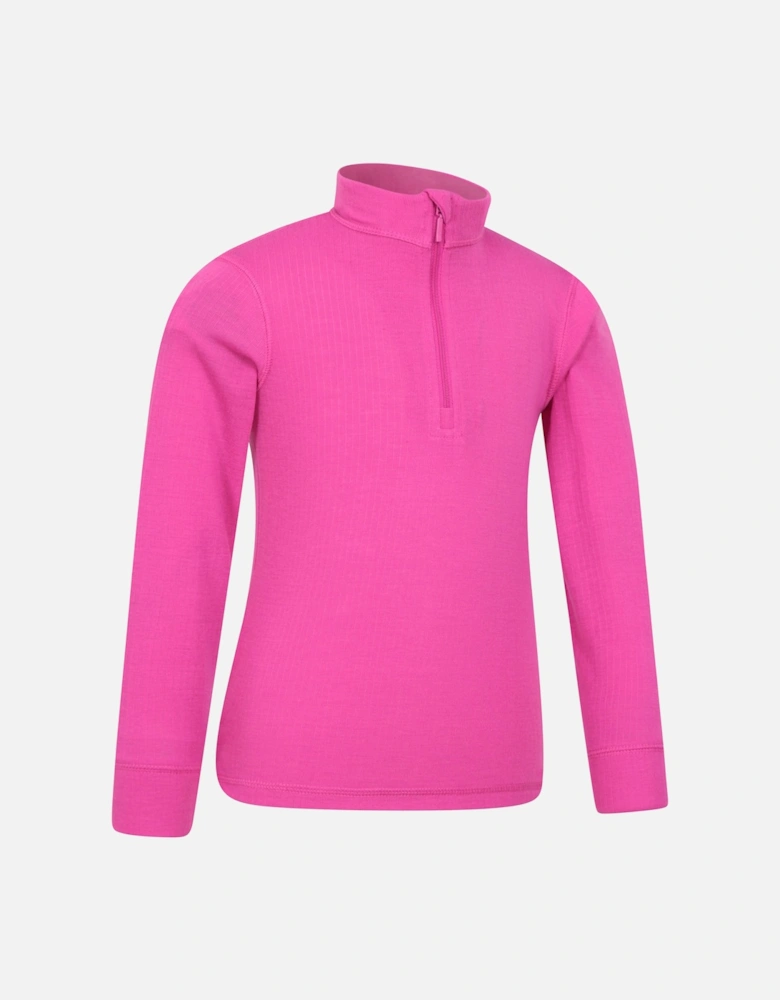 Childrens/Kids Talus Zip Neck Base Layer Top