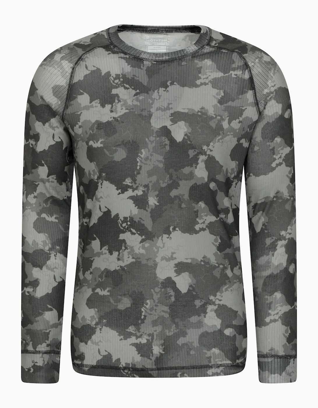 Mountain Warehouse Men's Green Talus Camouflage Thermal Top - Size: L