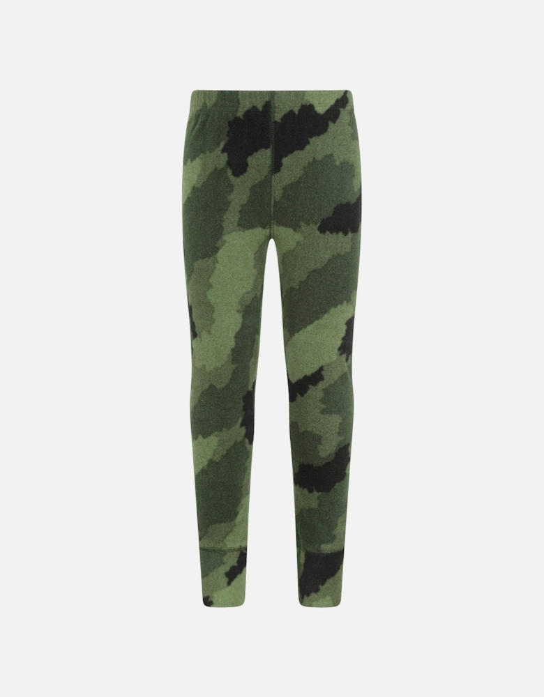 Childrens/Kids Camo Polar Fleece Base Layer Set