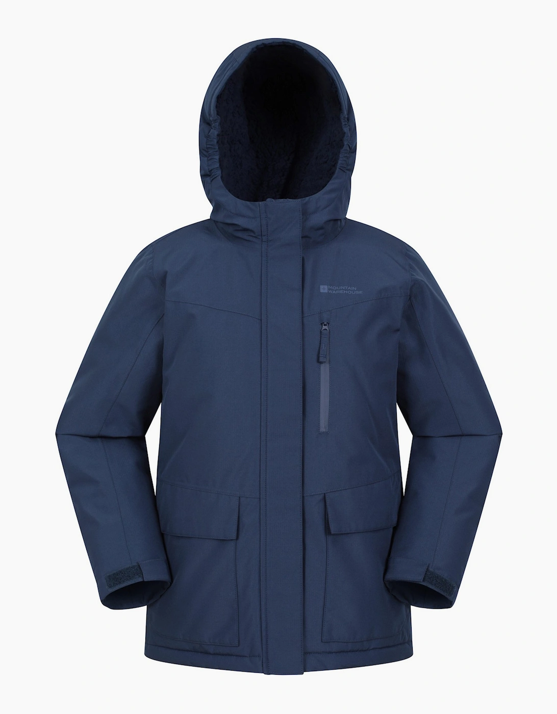 Mountain Warehouse Boy's Mountain Warehouse Childrens/Kids Noah Borg Lined Waterproof Jacket - Navy