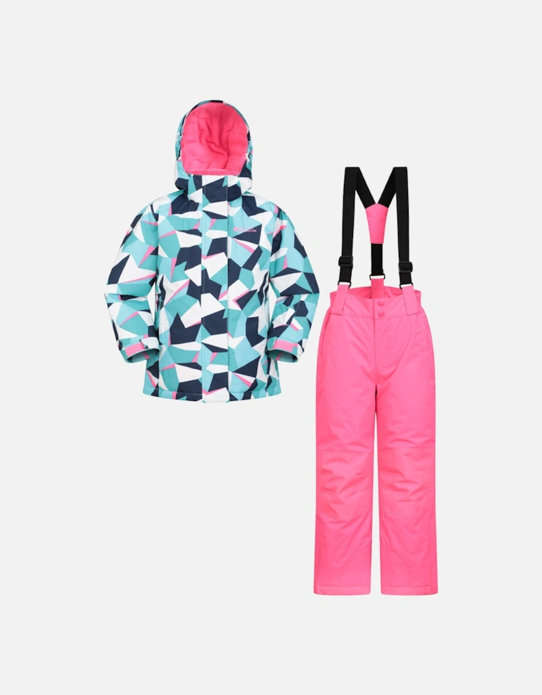 Childrens/Kids Geometric Ski Jacket & Trousers Set