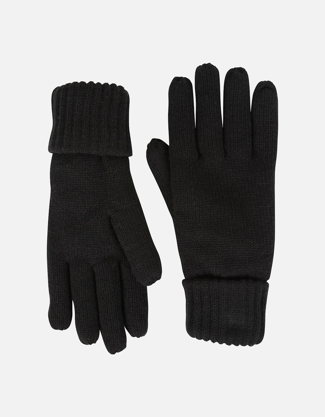 Men's Mountain Warehouse Mens Isotherm Faux Fur Lined Gloves - Black - Size: ONE size