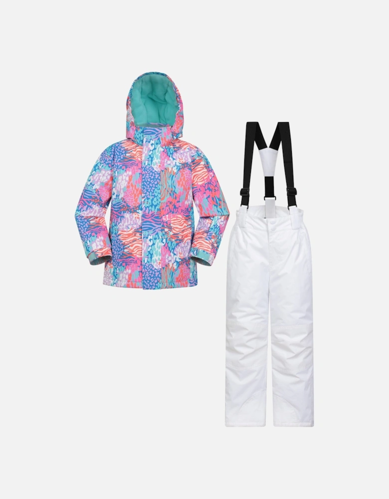 Childrens/Kids Printed Ski Jacket & Trousers