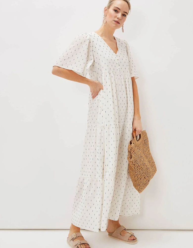 Blakely Cotton Dash Maxi Dress