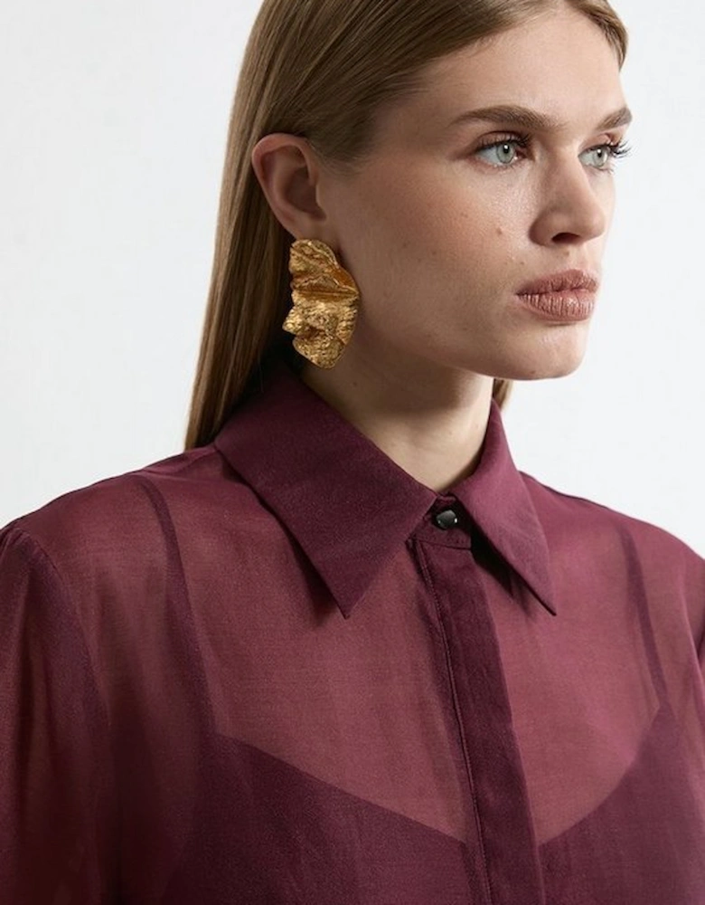 Lydia Millen Tall Organdie Woven Shirt