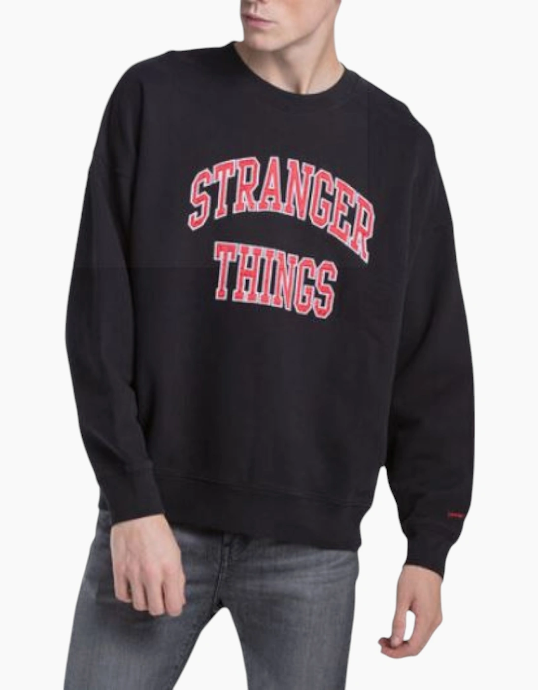 Levi's Levi's Men's Levis Sweatshirt Men OverSized Retro Graphic Cotton Levi Sweater S M L XL XXL - Black