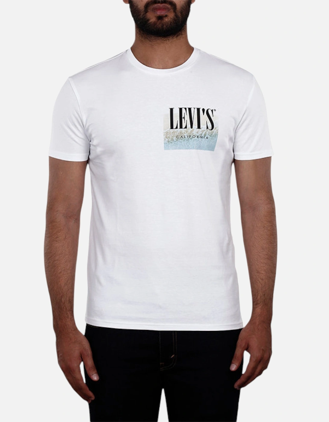 Levis 16960 Men's T Shirt Crew Neck Casual Tee Summer Cotton Tops LEVI Top White