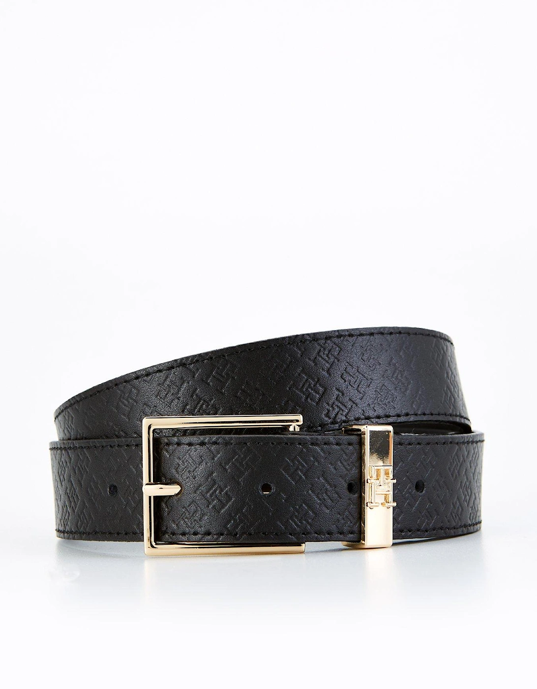 Monogram Square Buckle Belt - Black, 5 of 4