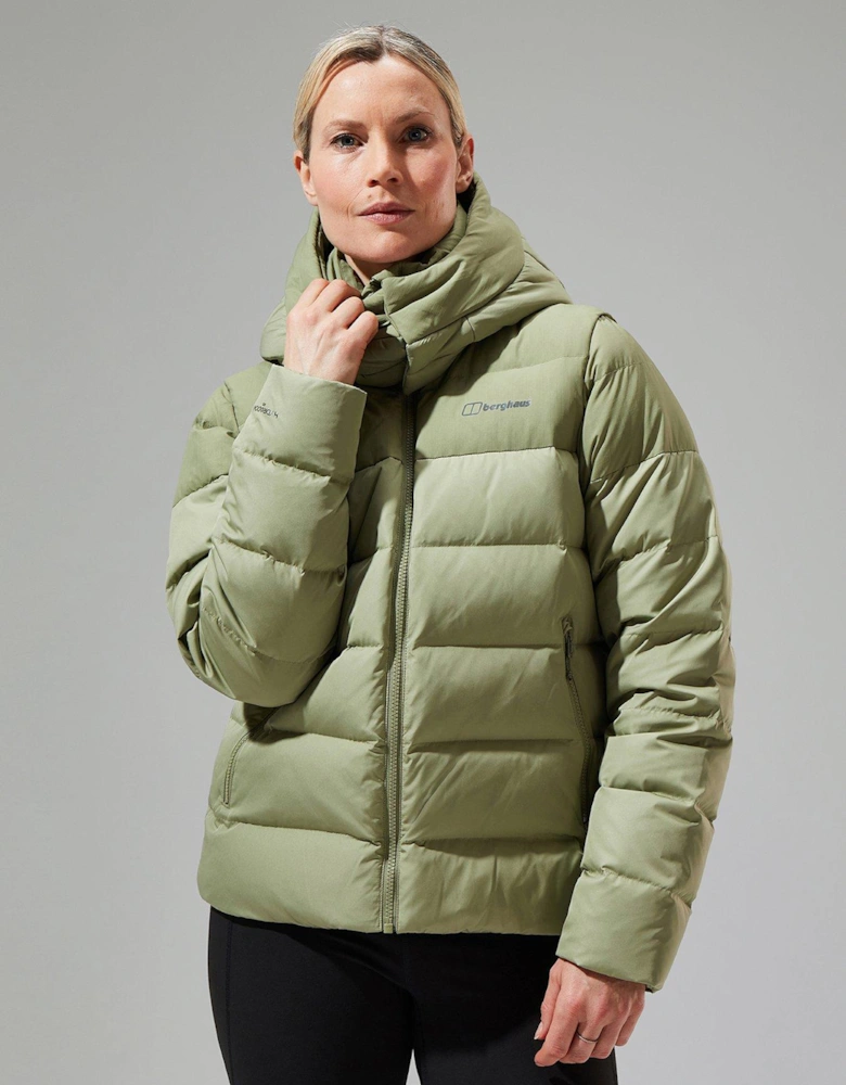 Womens Embo 4in1 Down Jacket - Green