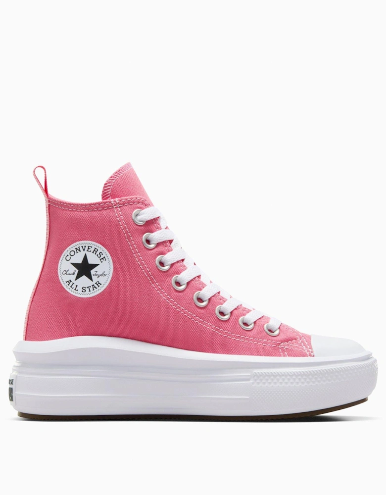 Junior Seasonal Colour Chuck Taylor All Star Move Trainers - Pink