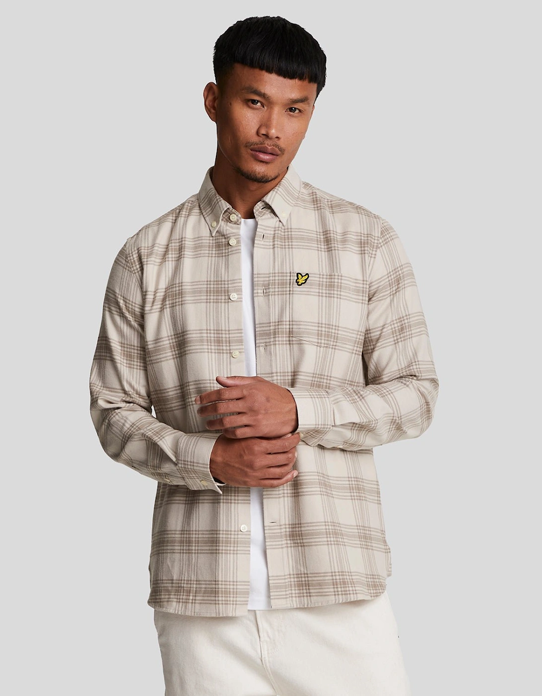 Tonal Check Flannel Shirt, 6 of 5