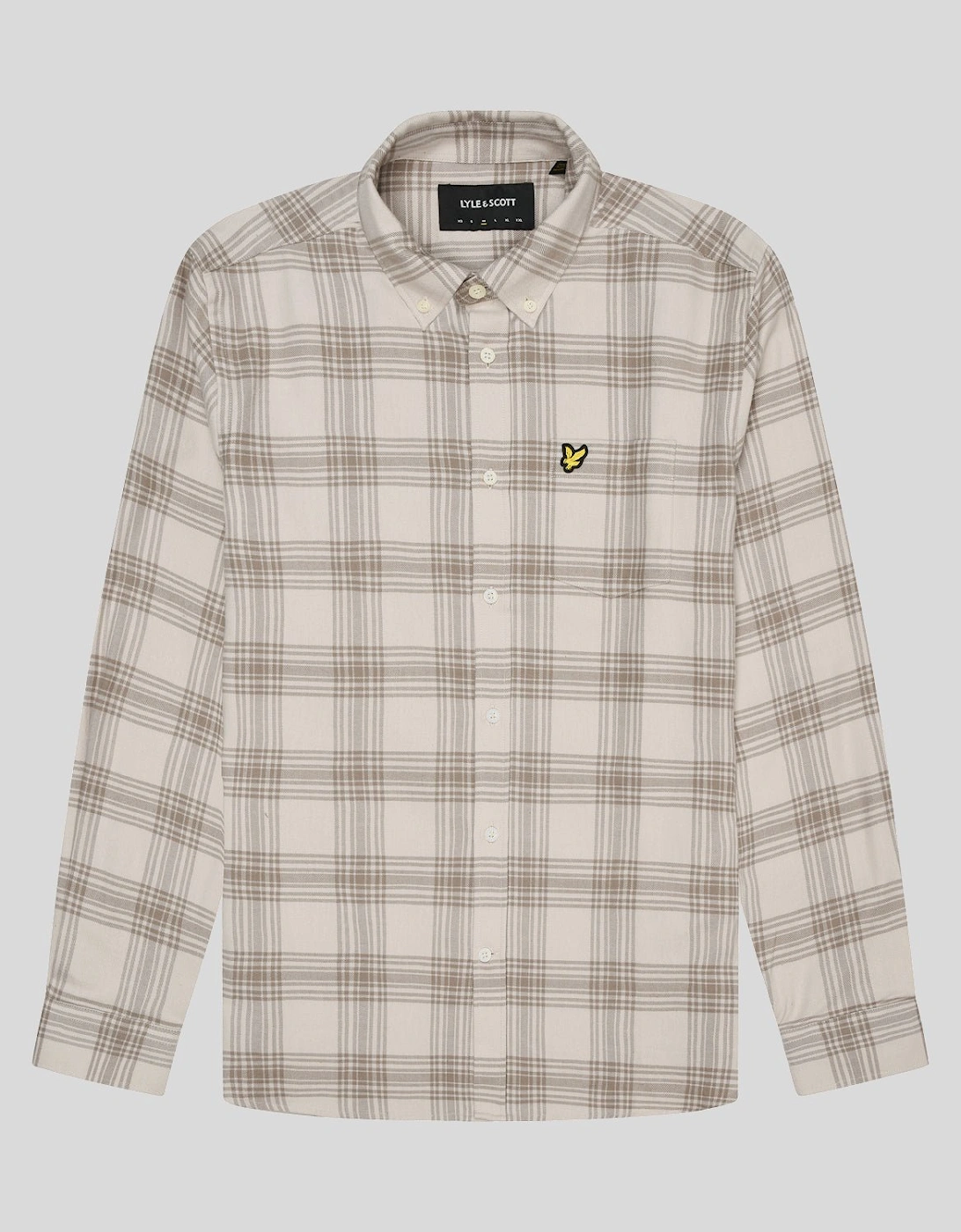 Tonal Check Flannel Shirt
