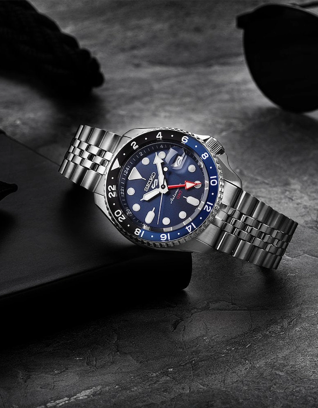 5 Sports SSK003K1 Blueberry GMT SKX Automatic Men's Watch