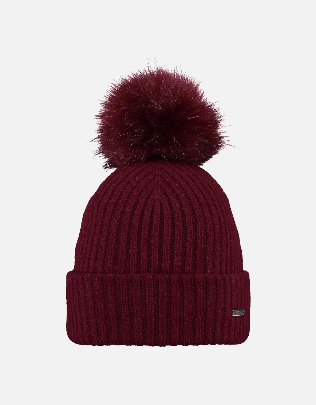 Womens Kenzie Soft Turnup Knitted Pom Pom Beanie Hat