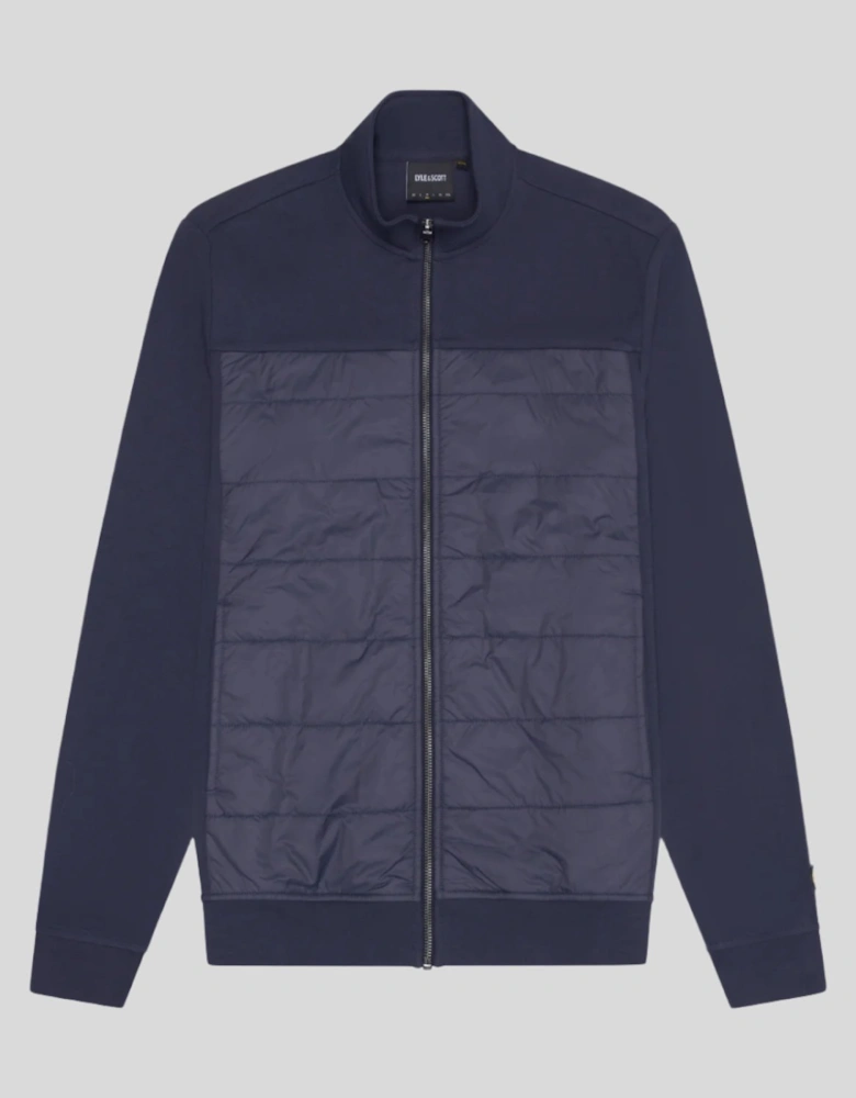 Interlock Hybrid Panelled Bomber Jacket