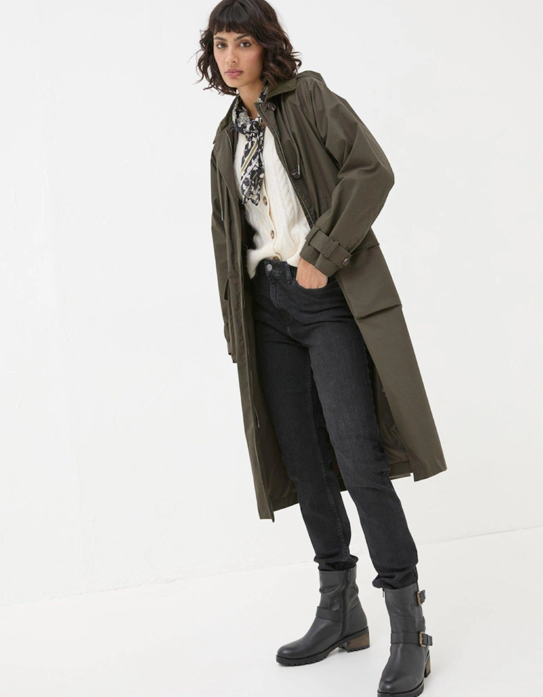 Audrey Trench Coat - Dark Green