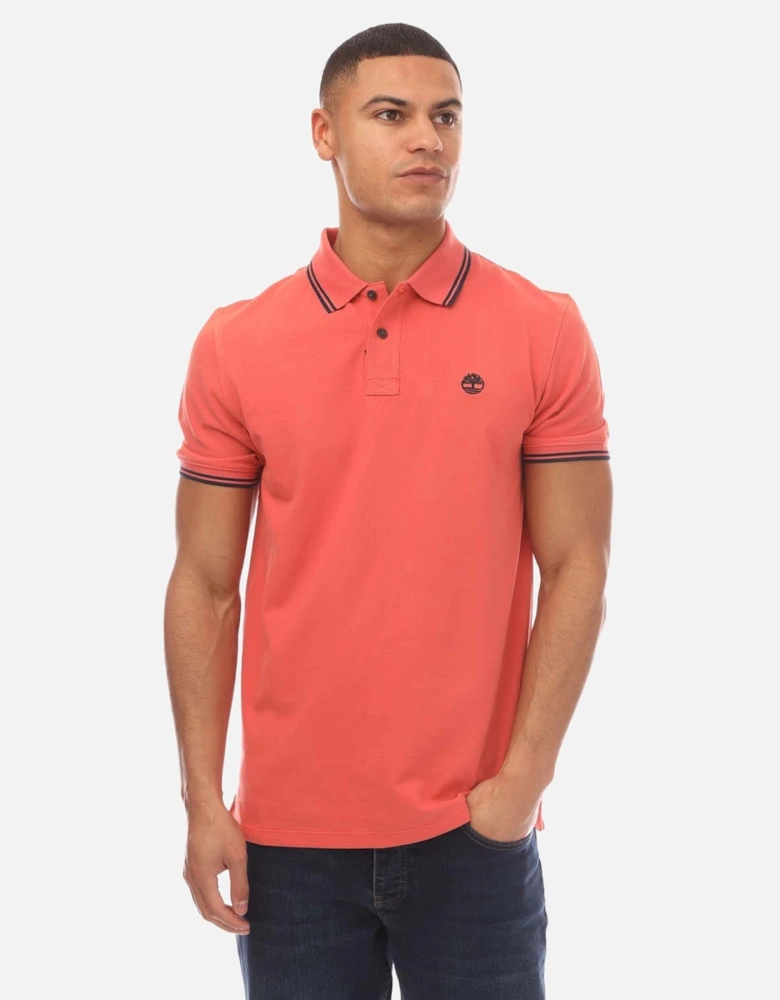 Millers River Tipped Pique Polo Shirt