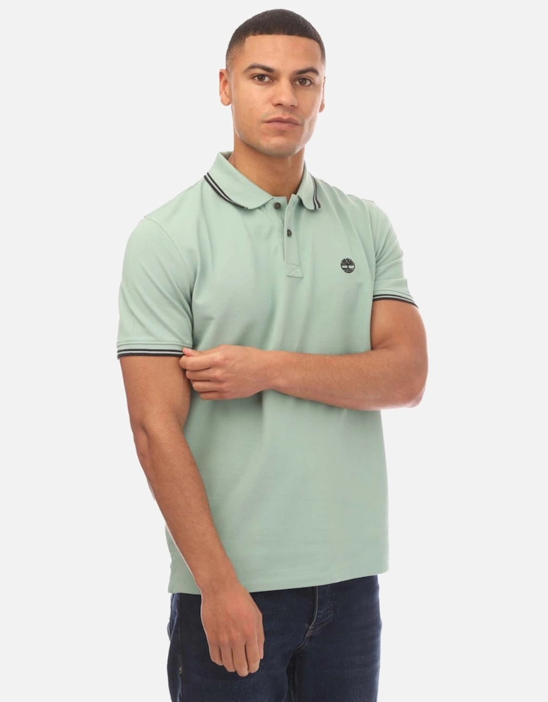 Millers River Tipped Pique Polo Shirt