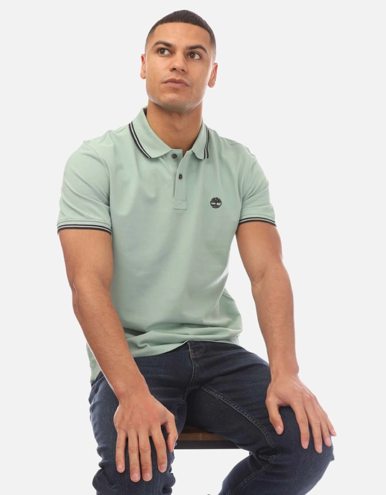 Millers River Tipped Pique Polo Shirt