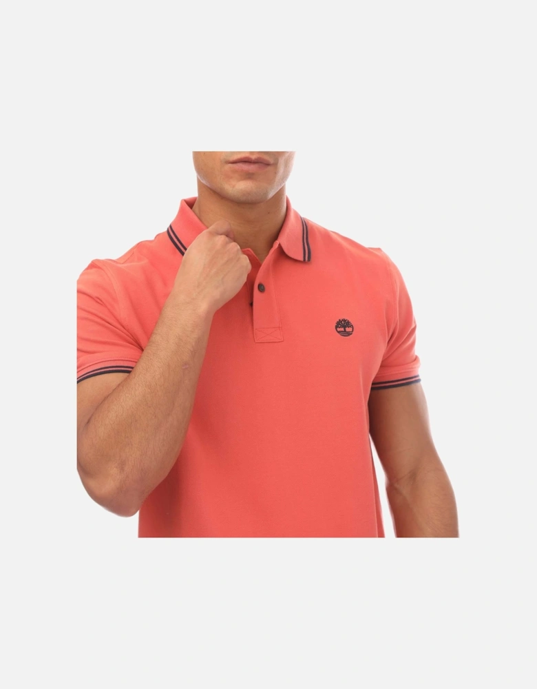 Millers River Tipped Pique Polo Shirt