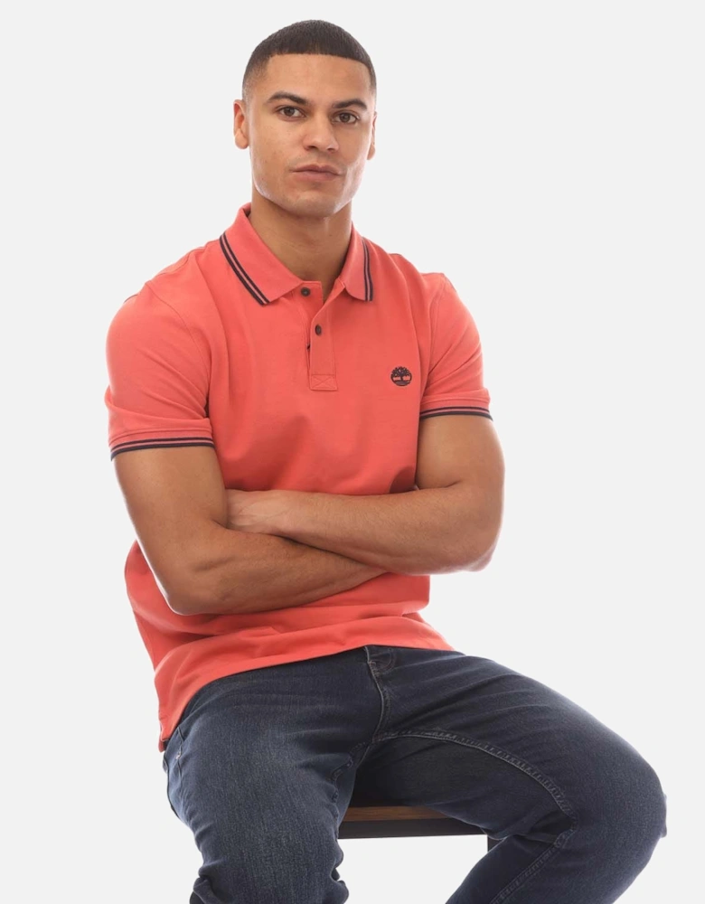 Millers River Tipped Pique Polo Shirt