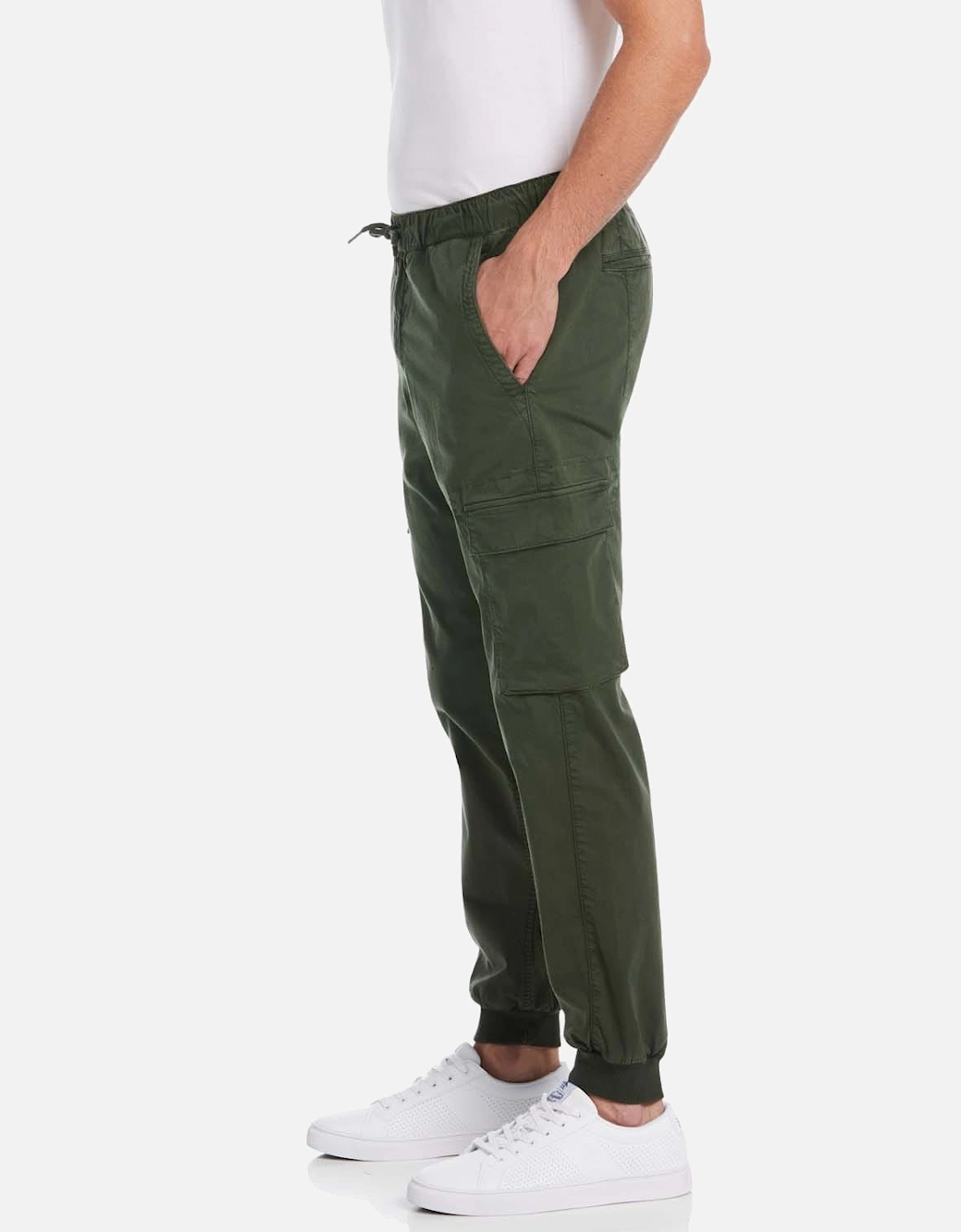 Tapered Fit Drawstring Cargo Pants