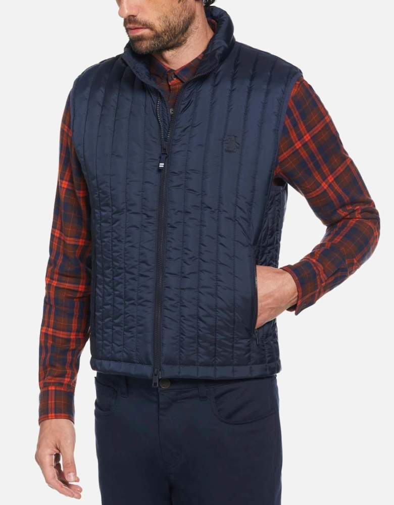 Vertical Quilted Gilet Jacket