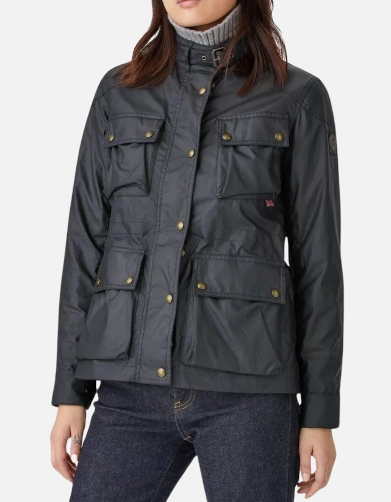 Fieldmaster 2.0 Dark Navy Blue Waxed Jacket