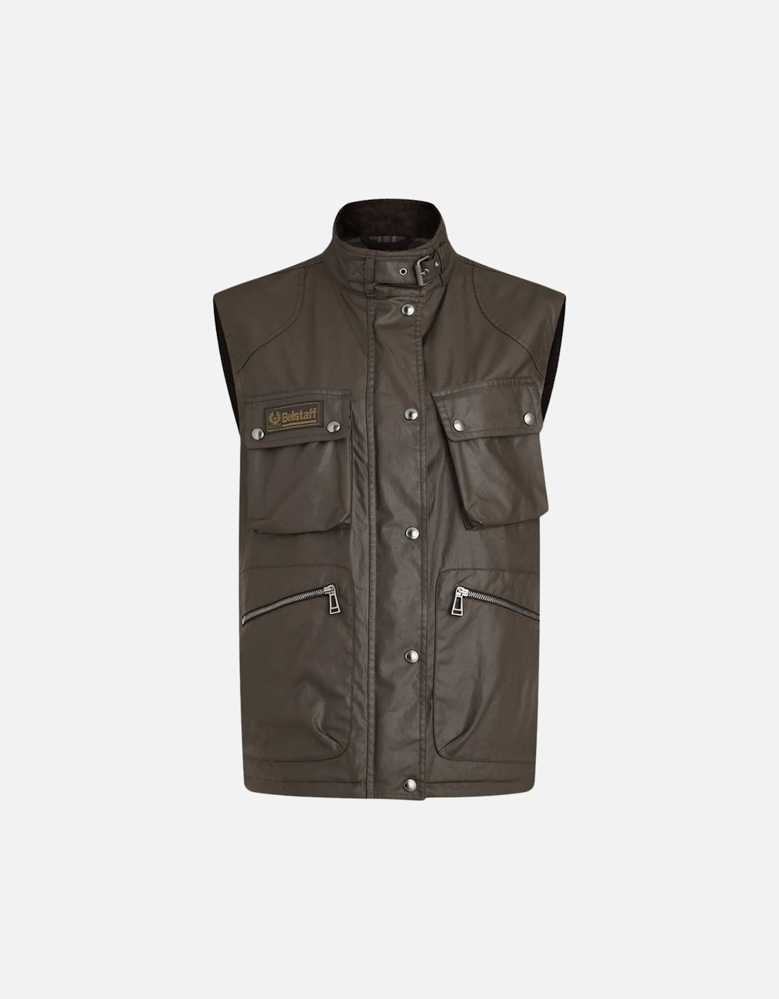 Waxed Edition Dark Green Gilet Jacket, 2 of 1