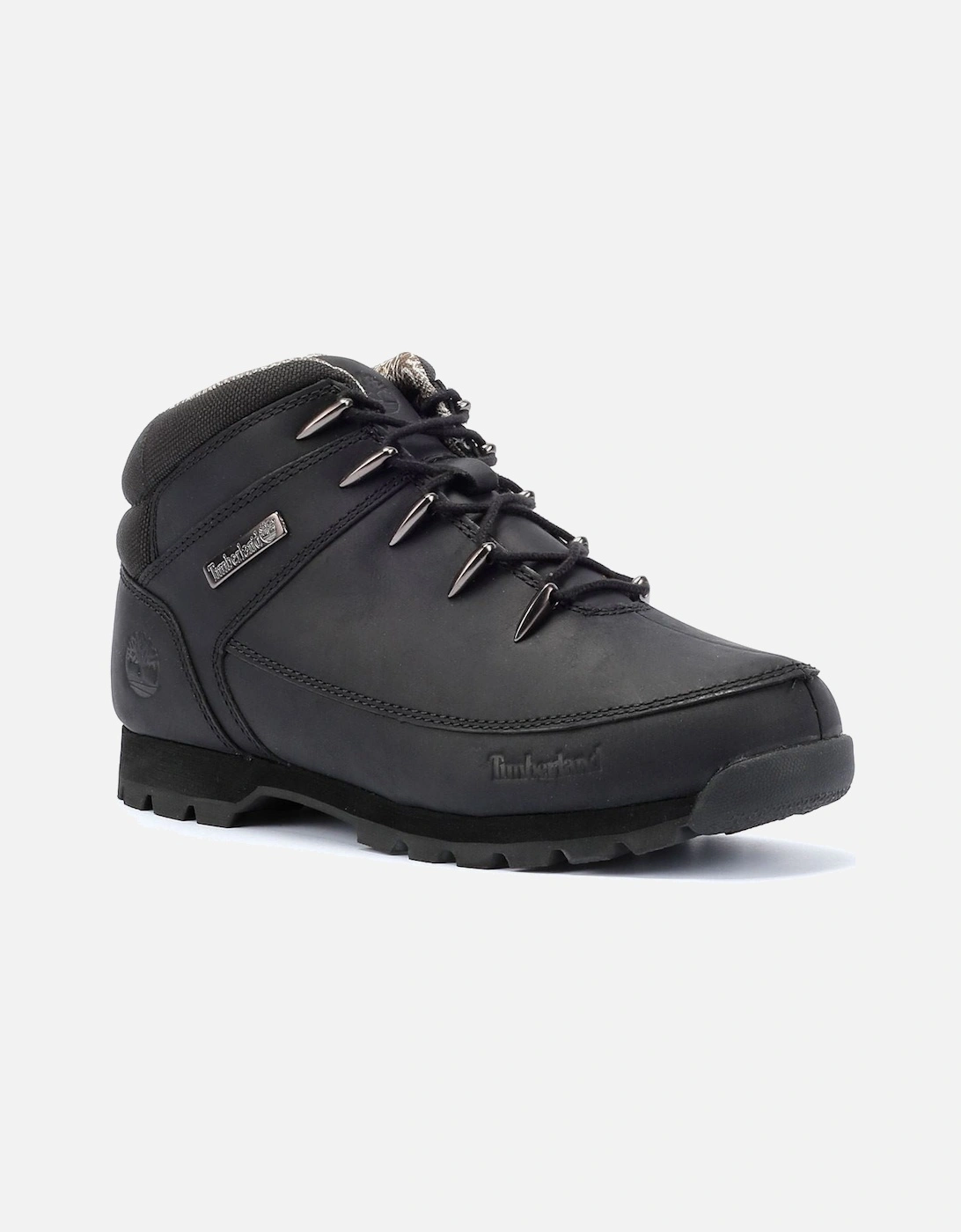 Euro Sprint Mid Lace Premium Leather Men's Black Boots