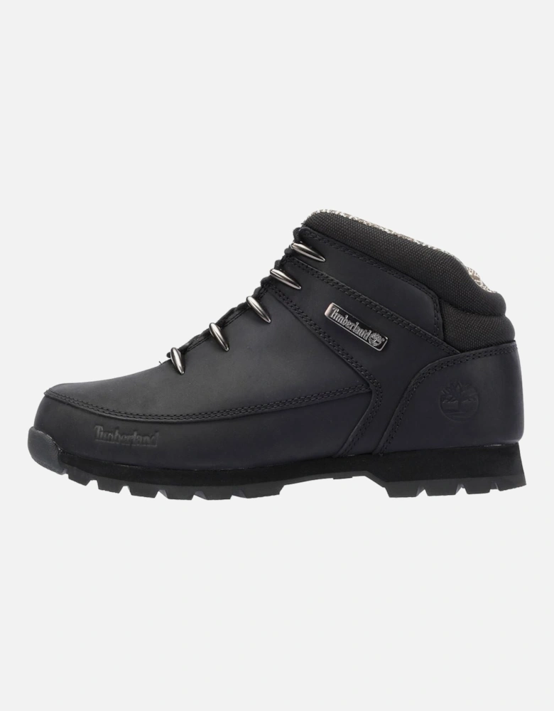 Euro Sprint Mid Lace Premium Leather Men's Black Boots