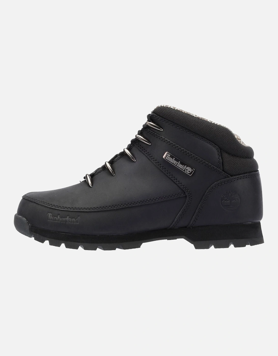 Euro Sprint Mid Lace Premium Leather Men's Black Boots