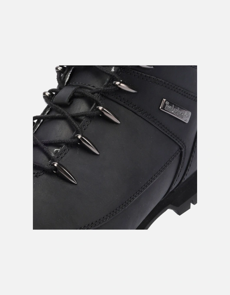 Euro Sprint Mid Lace Premium Leather Men's Black Boots