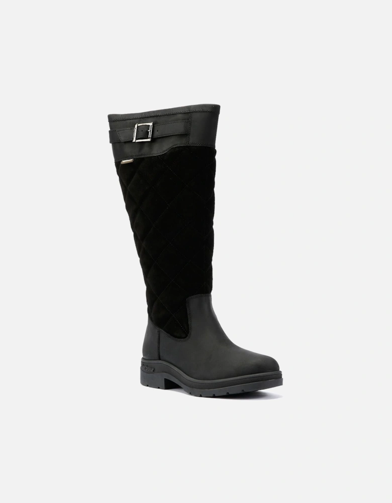 Oak Tall Suede/Leather Women's Black Boots