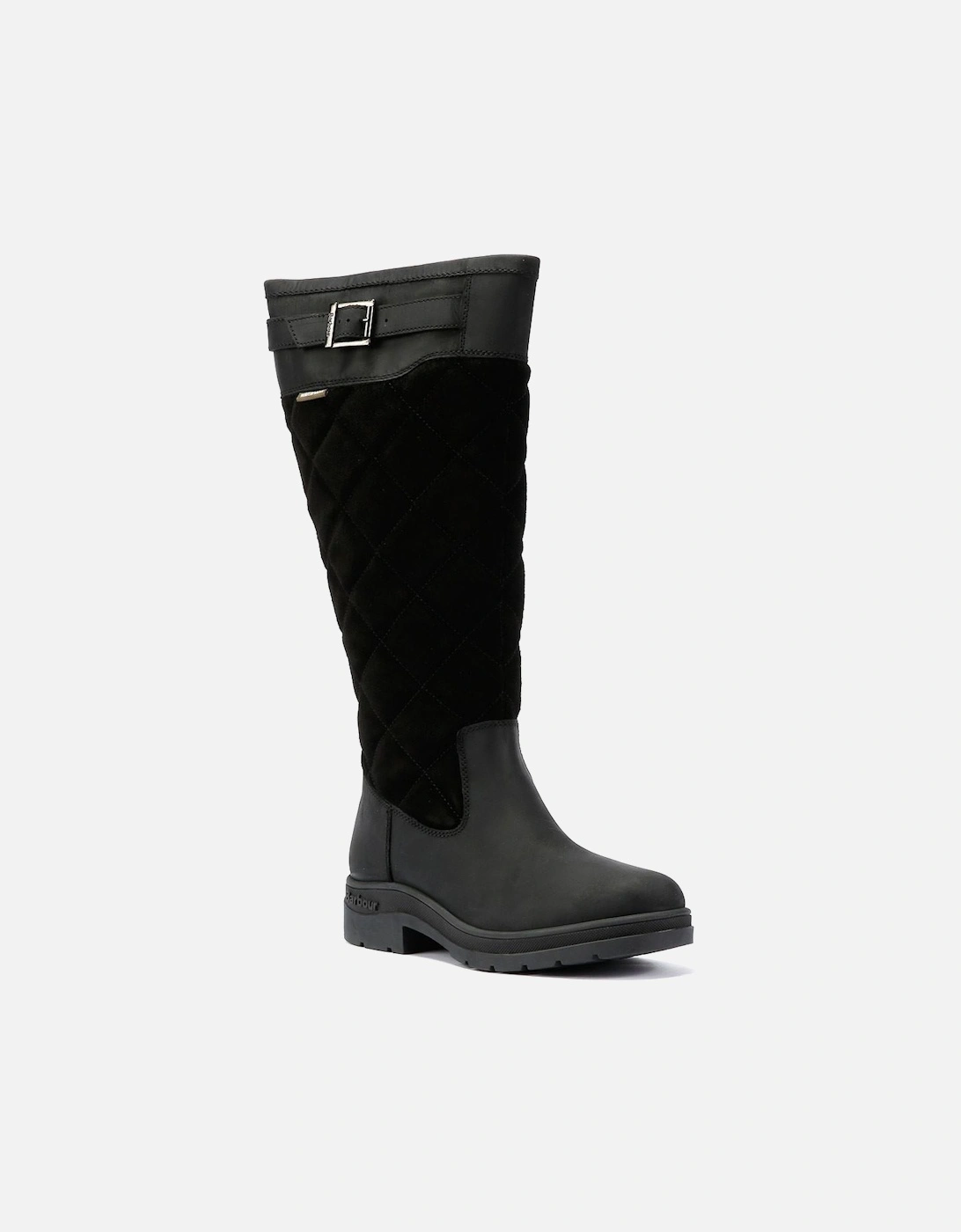 Oak Tall Suede/Leather Women's Black Boots