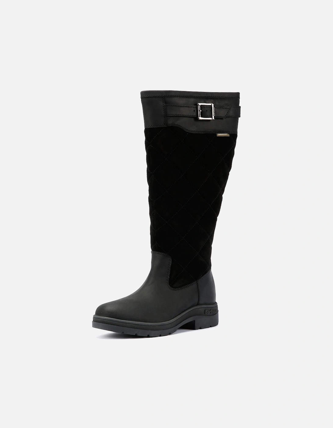 Oak Tall Suede/Leather Women's Black Boots