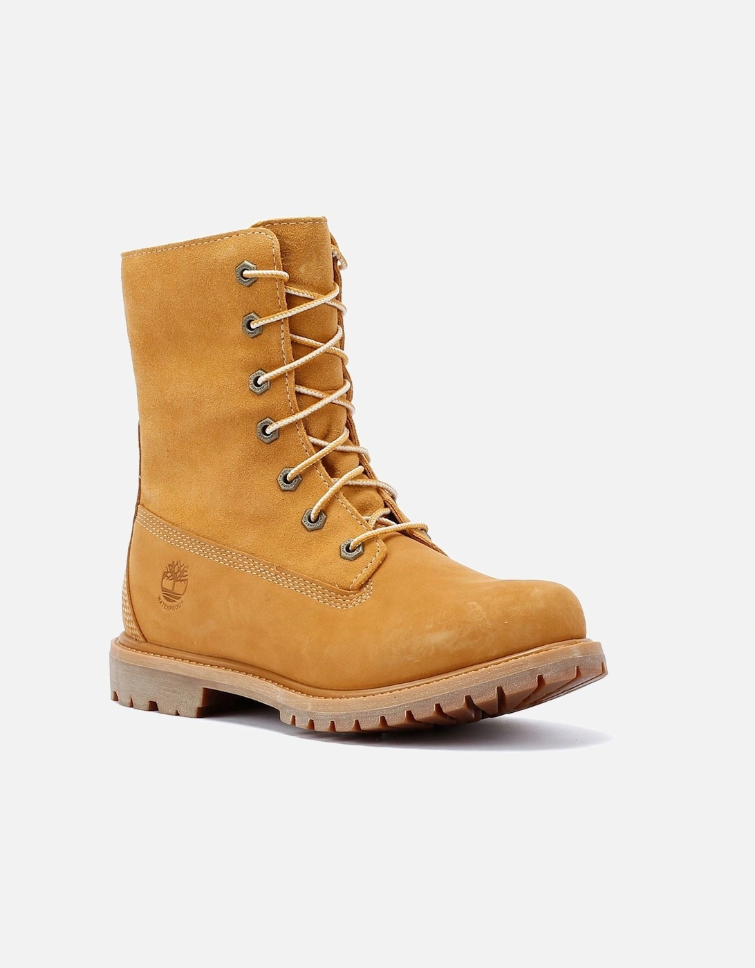 Warm Lined Waterproof Leather Women's Wheat Boots