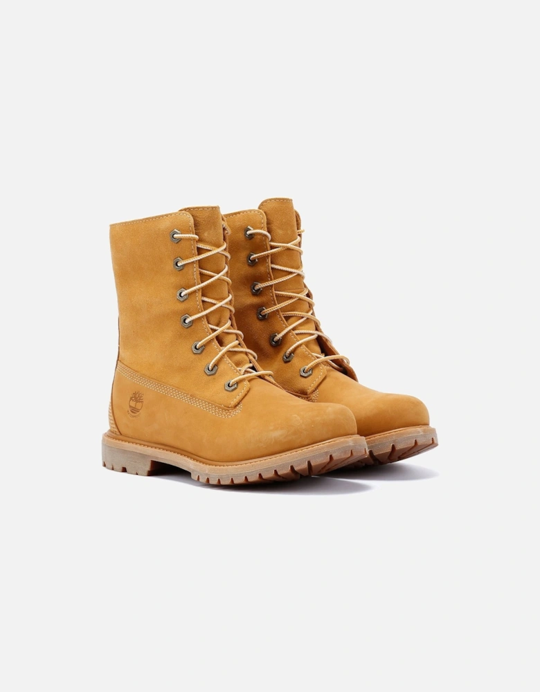 Warm Lined Waterproof Leather Women's Wheat Boots