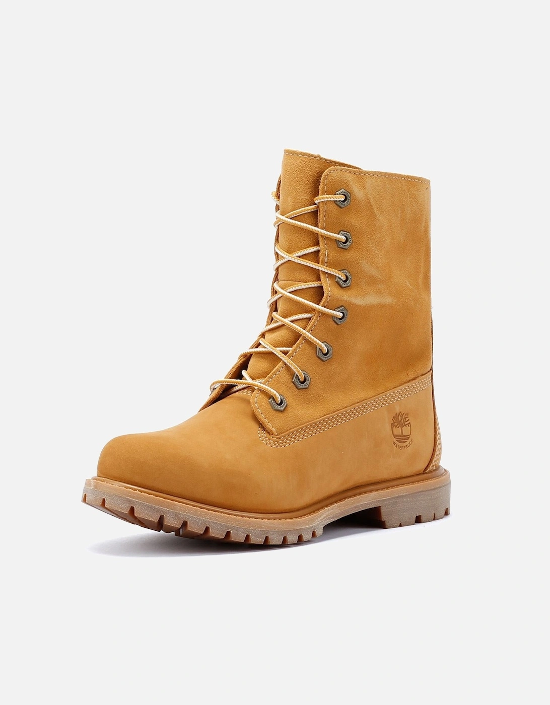 Warm Lined Waterproof Leather Women's Wheat Boots