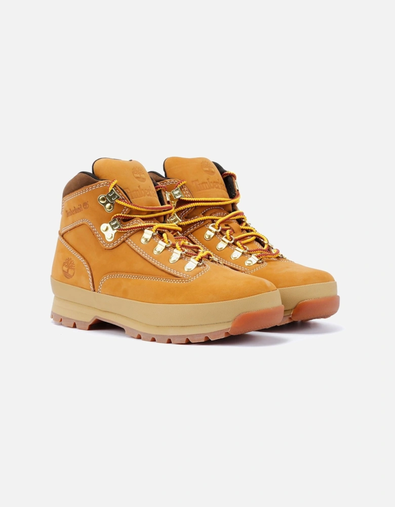 Euro Hiker Mid Lace Leather Men's Wheat Boots