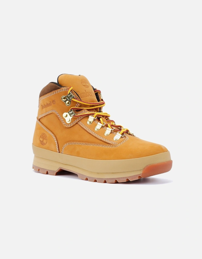 Euro Hiker Mid Lace Leather Men's Wheat Boots