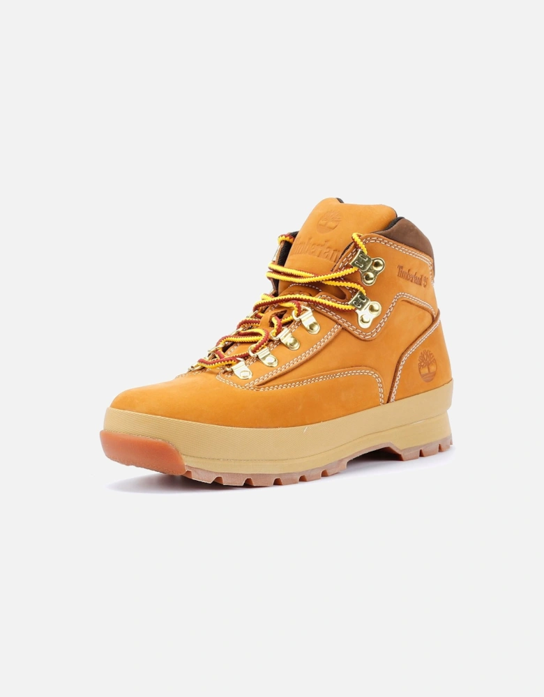 Euro Hiker Mid Lace Leather Men's Wheat Boots