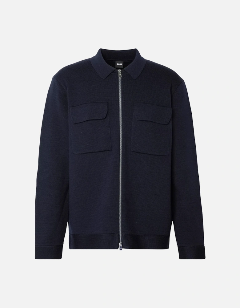 P Bellotto Zip Cardigan Navy