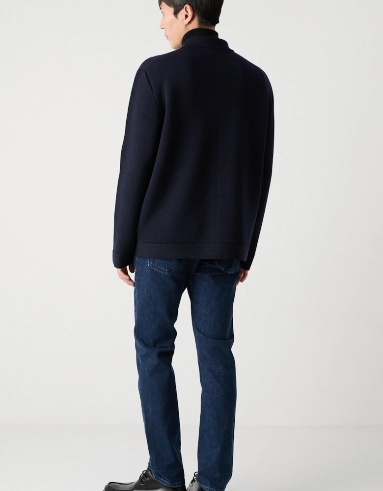 P Bellotto Zip Cardigan Navy