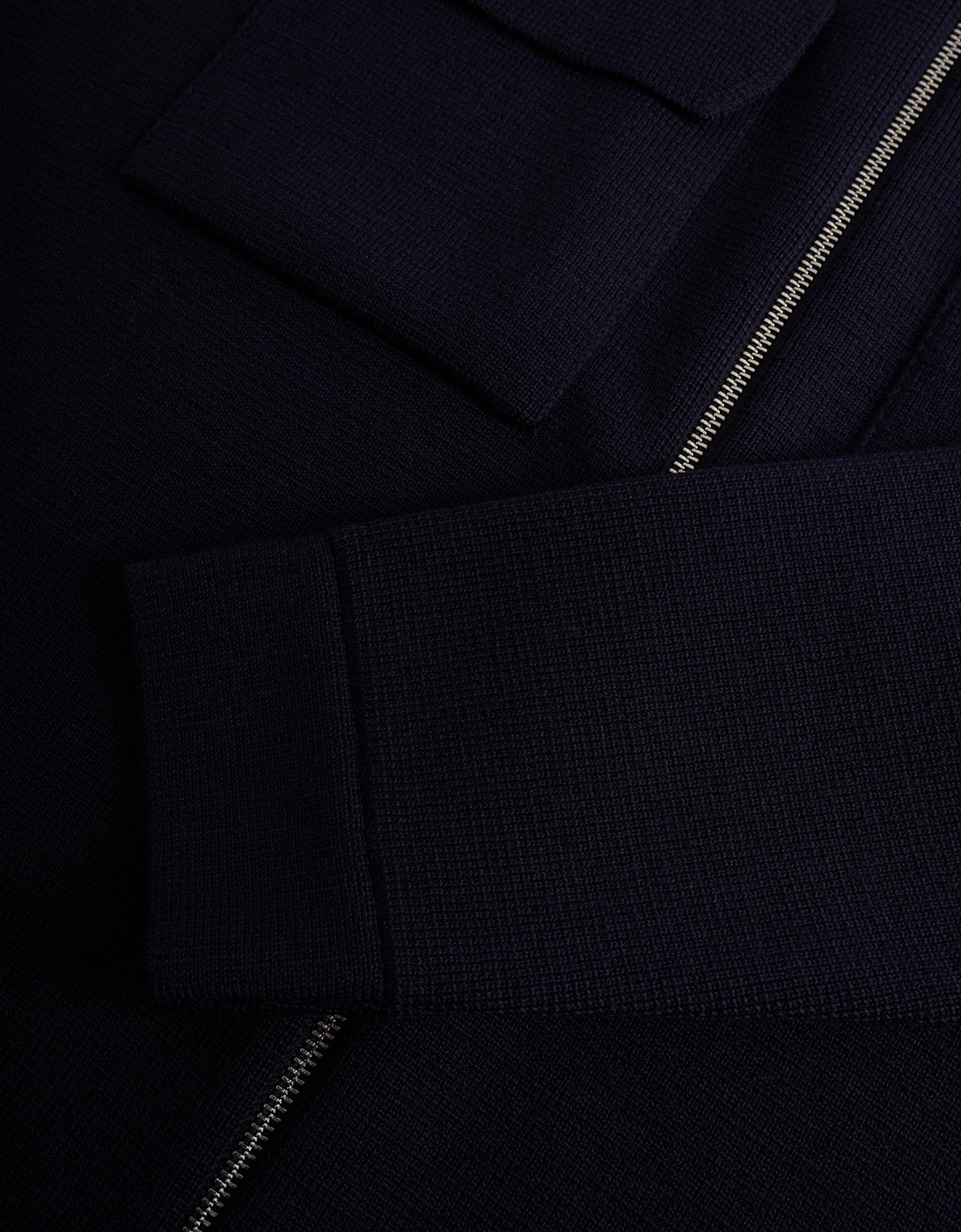 P Bellotto Zip Cardigan Navy