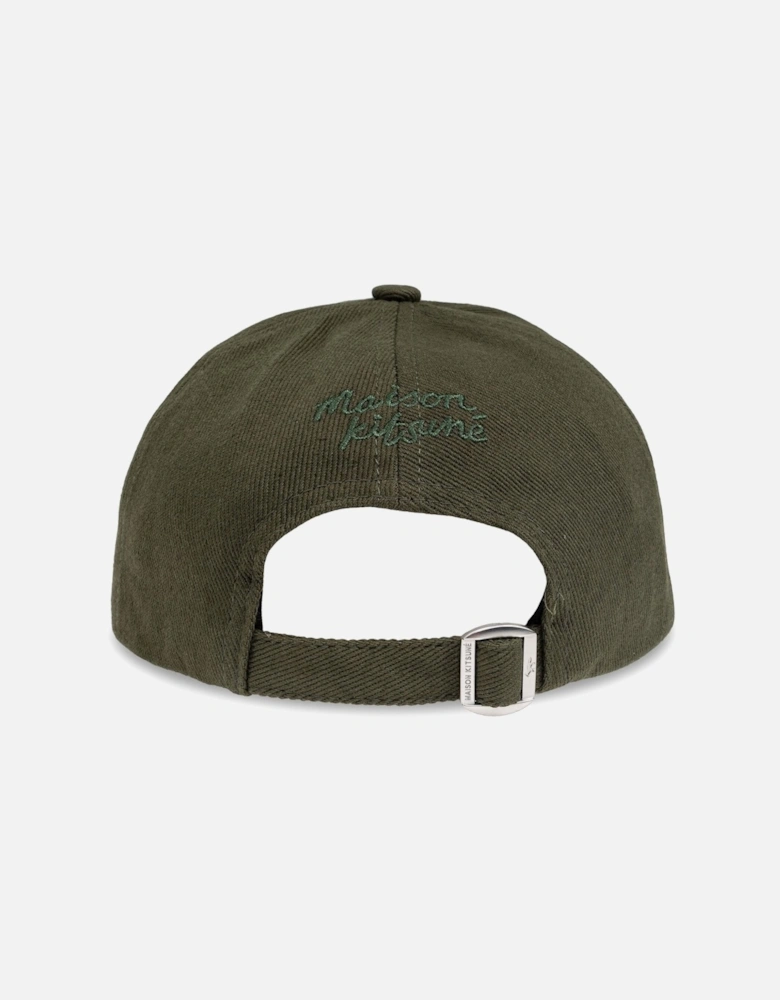 Bold Fox Head 6 Panel Cap Khaki