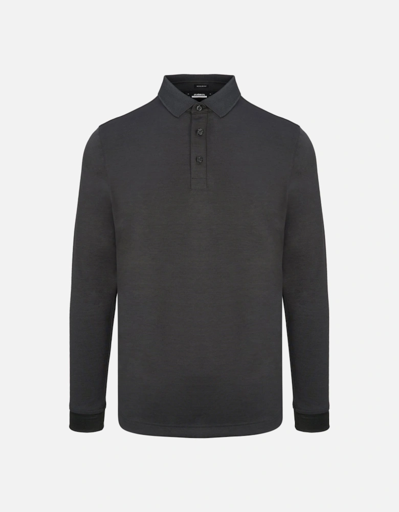 Tour Tech Long Sleeve Polo Black