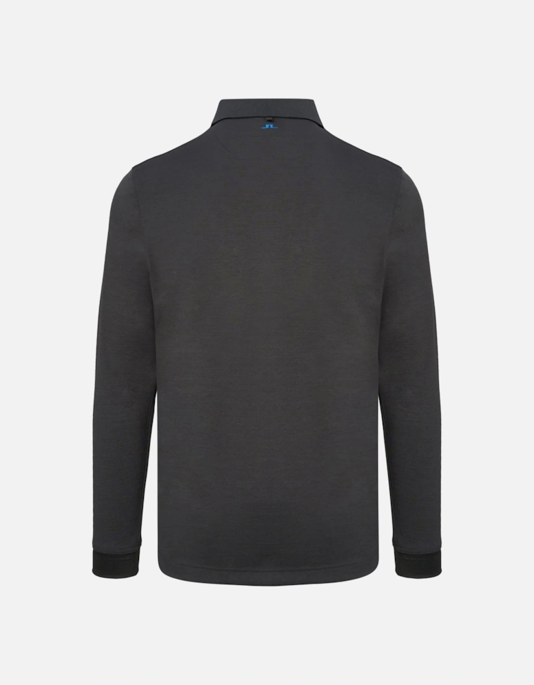 Tour Tech Long Sleeve Polo Black