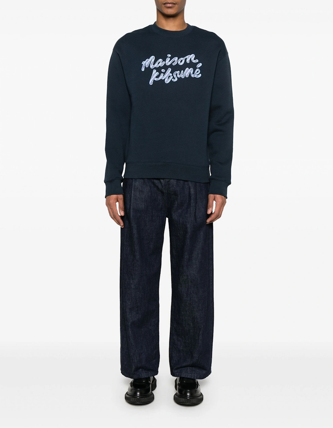 Handwriting Comfort Sweatshirt Navy